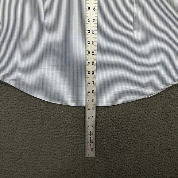 Mizzen+Main Shirt Mens Medium Blue Short Sleeve Button Down Trim Fit Stretch - Picture 12 of 13